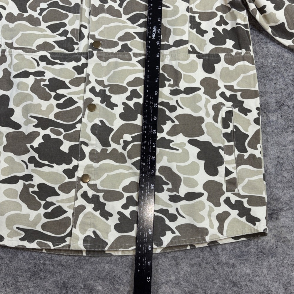 NWT Marsh Wear Delano Shacket Mens XL Stone Mallard Camo Button‎ 4 Pocket Canvas - Picture 5 of 7